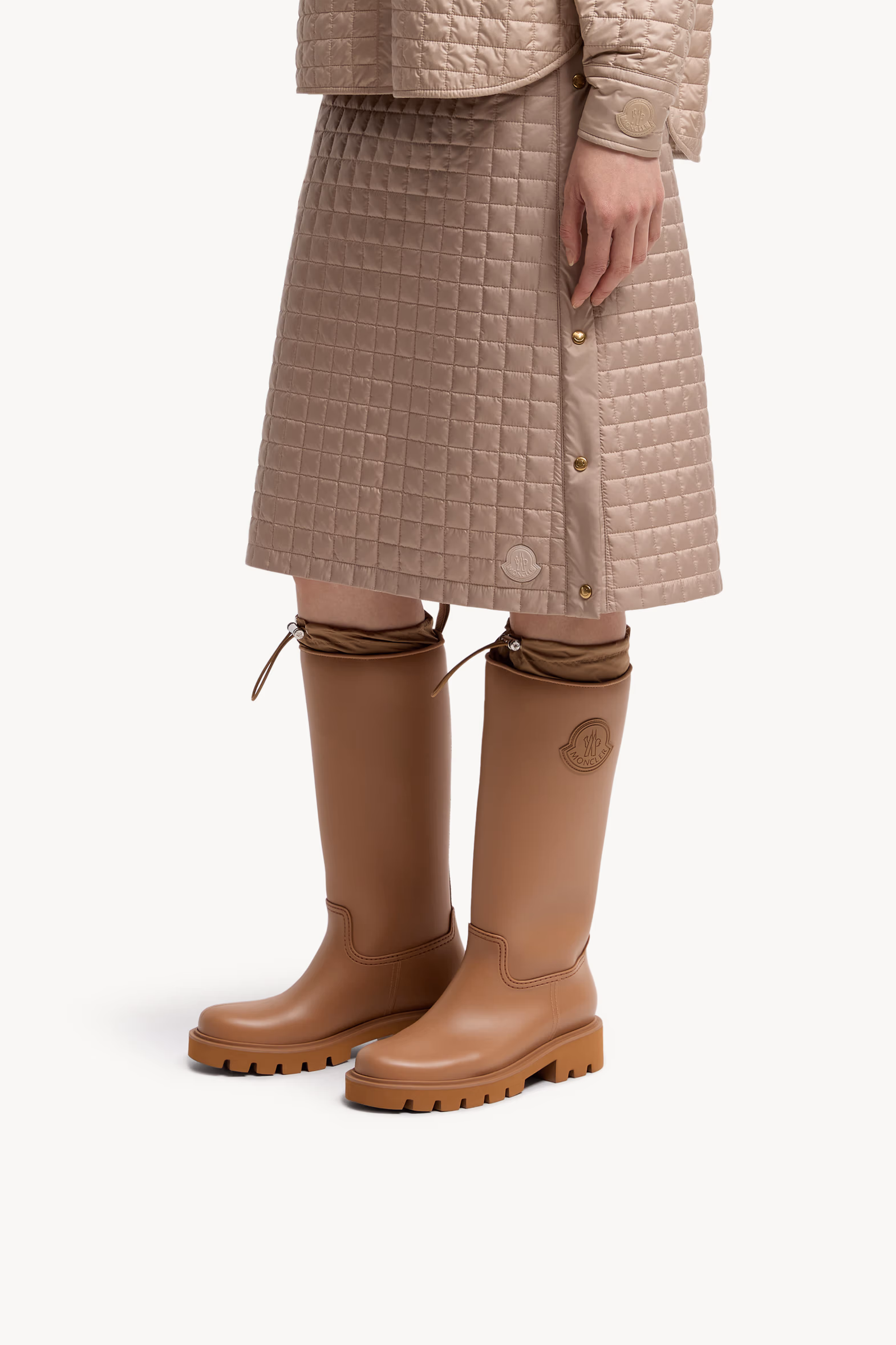 Bottes de pluie montantes Kickstream Femmes Marron clair Moncler 2